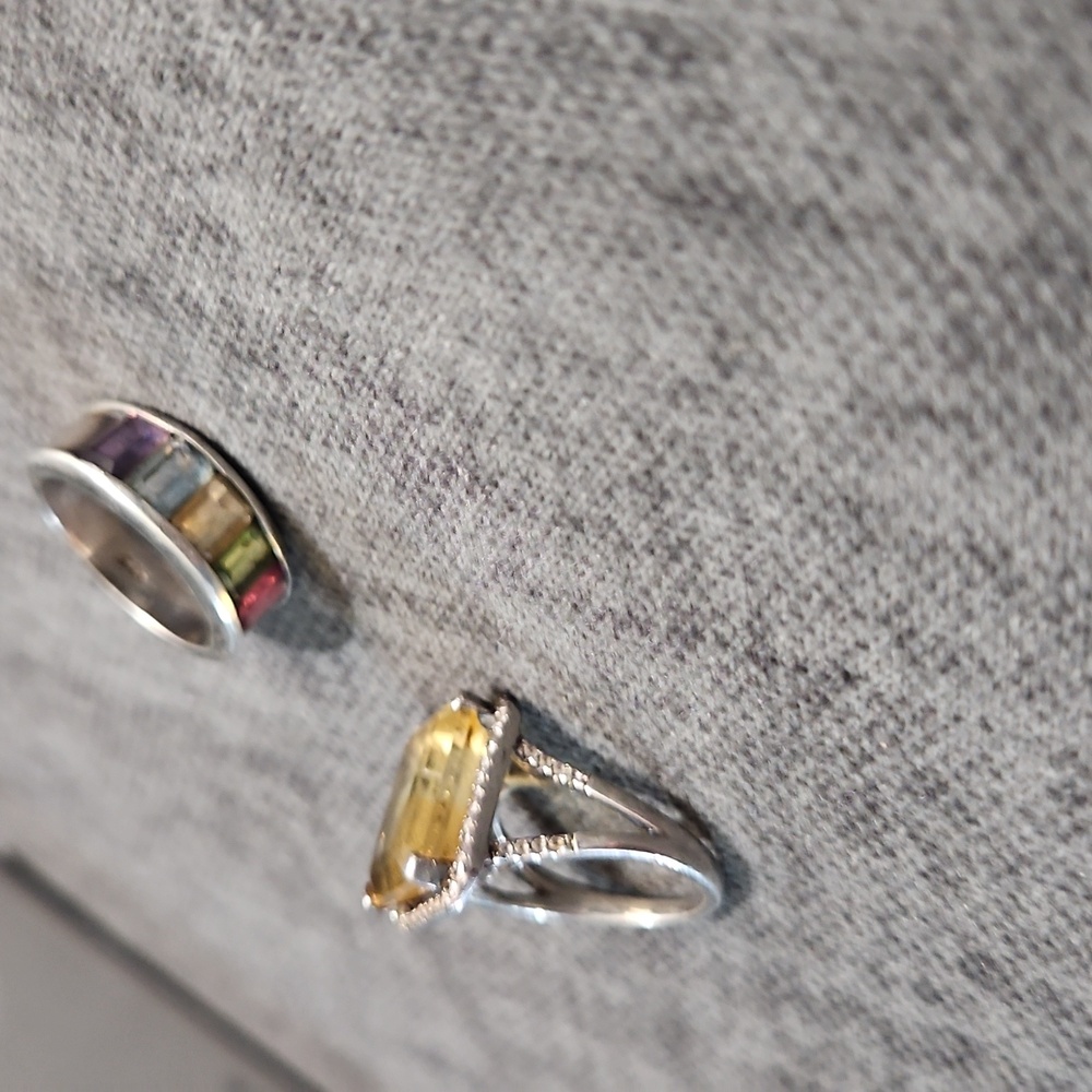 CITRINE&GEMSTONE Ring Stack - Picture 9 of 9